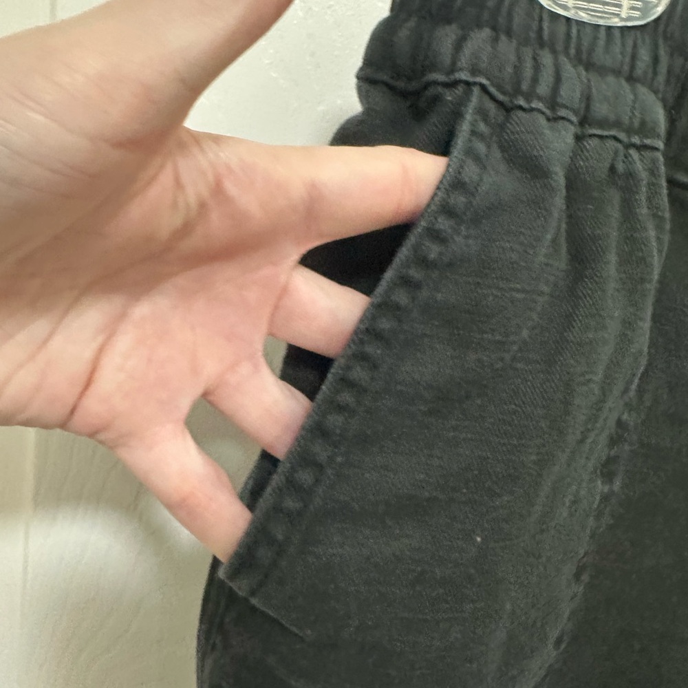 0170‎ Wonderly Black Cargo Pants women’s PS button closure - Picture 5 of 7